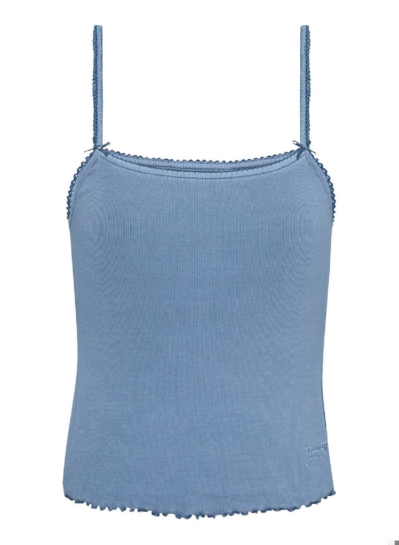 TOMMY JEANS Slim Rib Top With Strap - Image 2