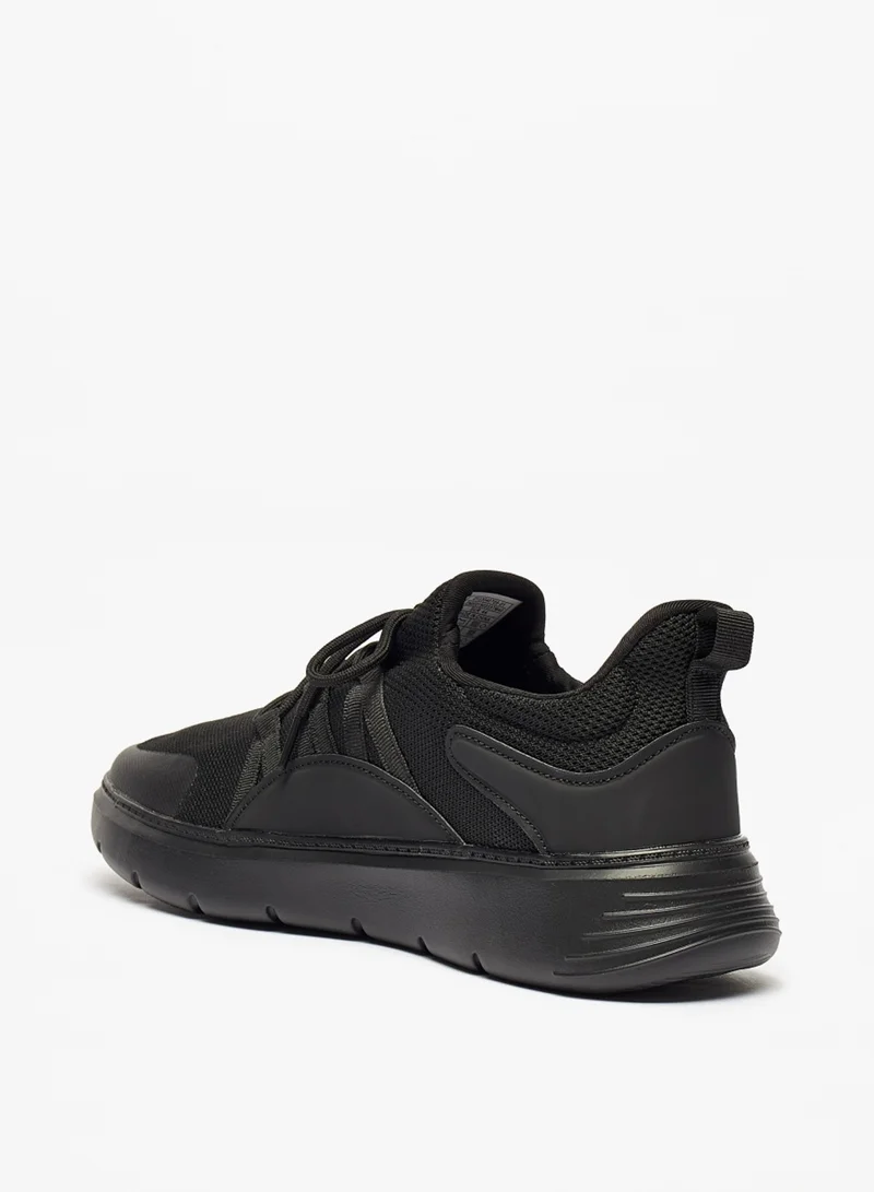 LBL Textured Lace Up Casual Sneakers By Shoexpress