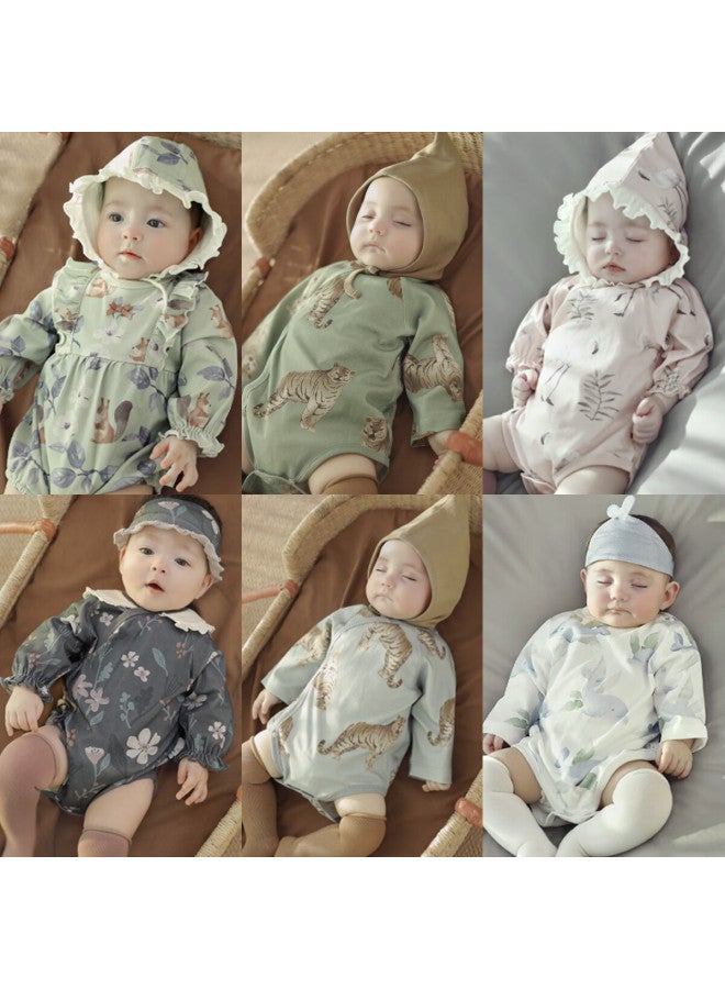 Balipig 3-piece Baby Bodysuit Spring And Autumn Season Girls' And Boys Style Baby Romper Newborn Baby Clothes - Image 3