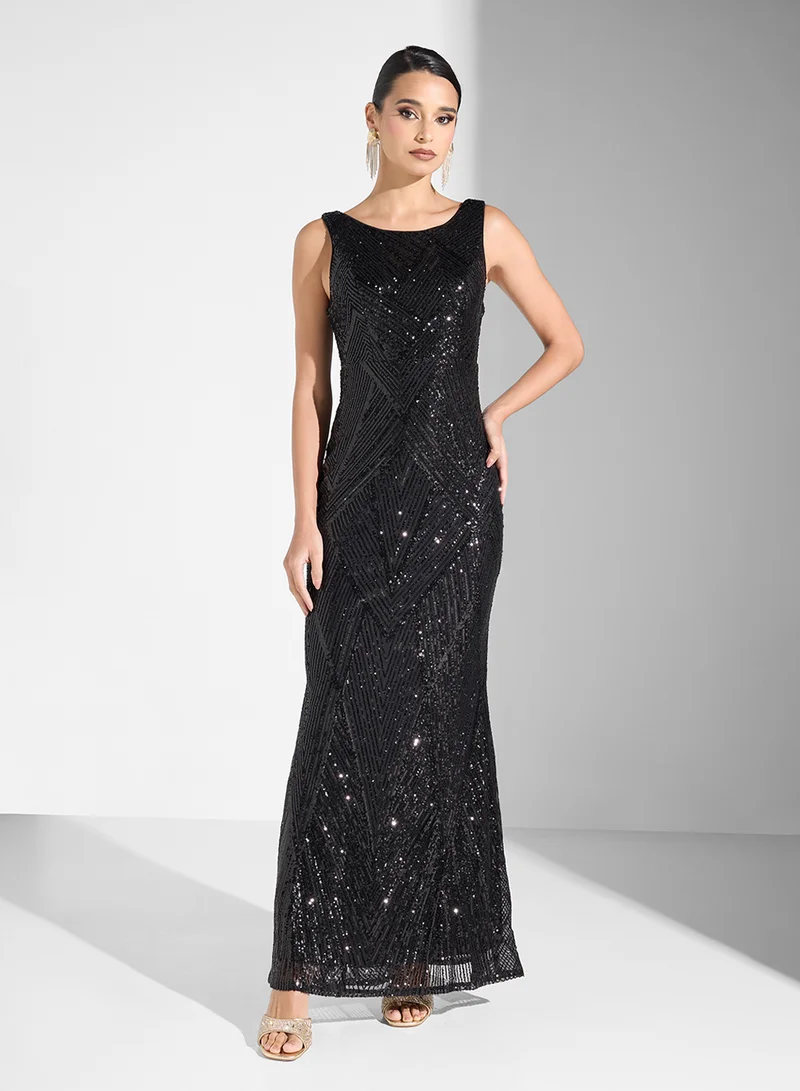 ايلا ليمتد اديشن Sequin Evening Dress