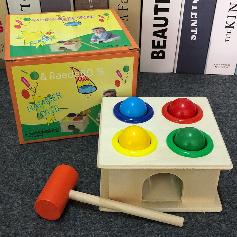 Beating table beating table hammer box piling table teaching aids 1-2-3 years old baby early education children intelligence toys Small hammer box 