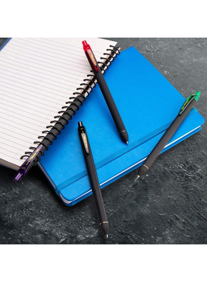 Pentel قلم جل سائل من Energel Kuro (0.7 مم) بحبر بني متوسط الخط، عبوة من 12 قطعة (Bl437R1E) - Image 5