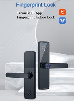 Arabest Tuya Smart Lock Fingerprint Lock Door Lock Keypad Door Lock with Handle Fingerprint Electronic Deadbolt Door Lock Smart Door Lock Compatible with Tuya APP  - Image 2