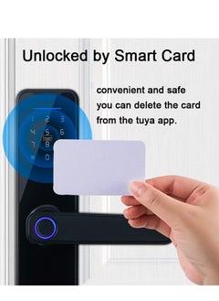 Arabest Tuya Smart Lock Fingerprint Lock Door Lock Keypad Door Lock with Handle Fingerprint Electronic Deadbolt Door Lock Smart Door Lock Compatible with Tuya APP  - Image 4