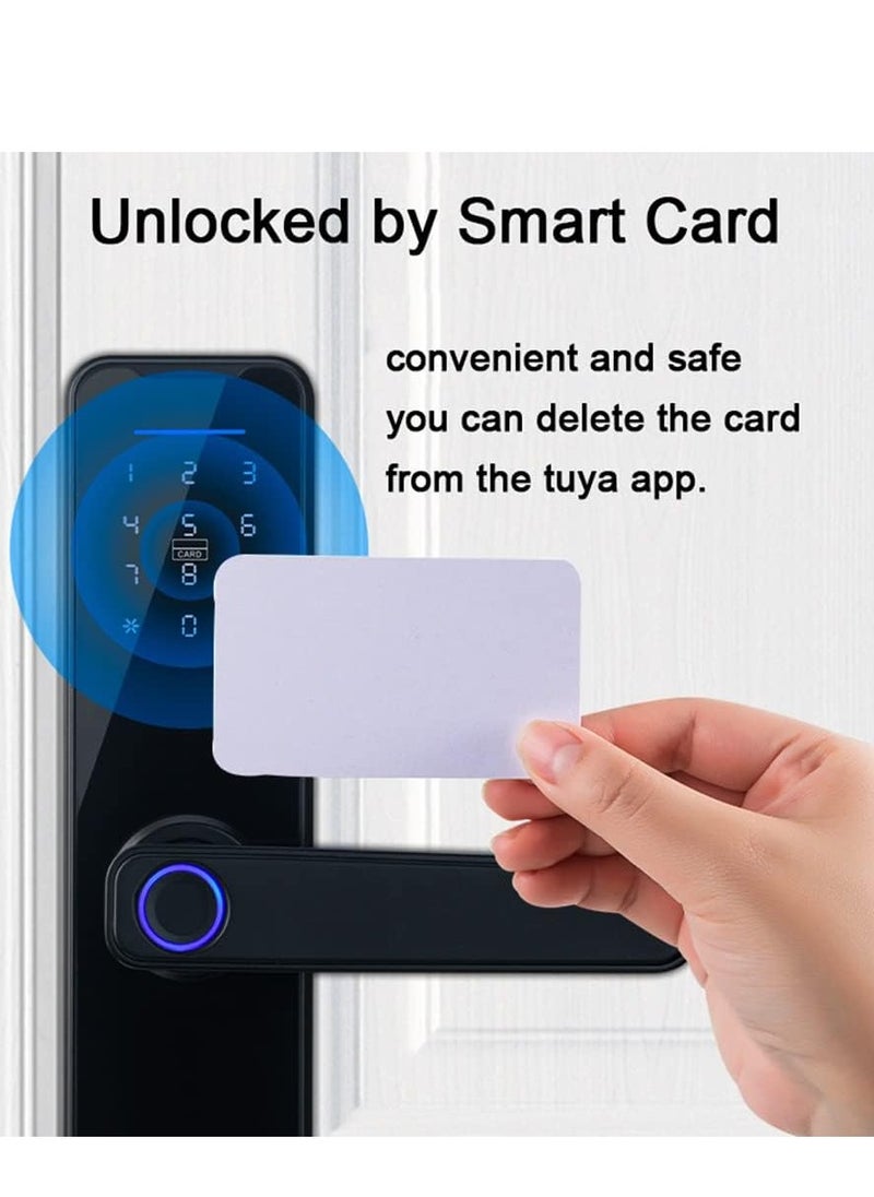 Arabest - Tuya Smart Lock Fingerprint Lock Door Lock Keypad Door Lock with Handle Fingerprint Electronic Deadbolt Door Lock Smart Door Lock Compatible with Tuya APP - Image 1
