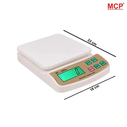 MCP SF 400A Kitchen Weighing Scale Precision Tare Function and MultiPurpose Versatility Enhance Your Culinary Journey with the MCP SF 400A Kitchen Weighing Scale 1gm 10Kg White - Image 4