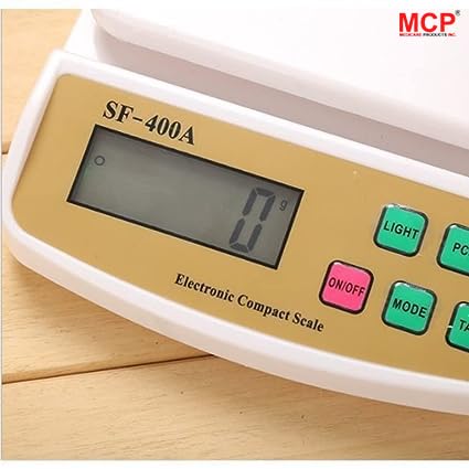 MCP SF 400A Kitchen Weighing Scale Precision Tare Function and MultiPurpose Versatility Enhance Your Culinary Journey with the MCP SF 400A Kitchen Weighing Scale 1gm 10Kg White - Image 3