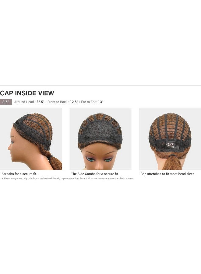 Outre Synthetic Quick Weave Half Wig Neesha H304 (Color:1B Off Black) - Image 5