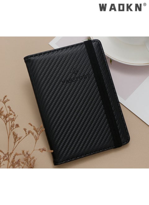 Multifunctional PU Leather Passport Holder, Secure and Stylish Travel Wallet, Perfect for Organizing Documents, Passports, and Essential Travel Items, Durable Design for Business and Leisure Trips