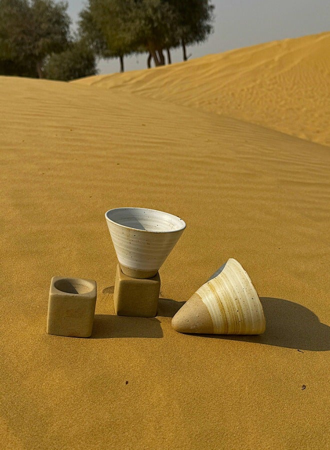 Tohfa Luxe TohfaLuxe Mehar Ceramic Cup with Stand - Set of 2  - Image 3
