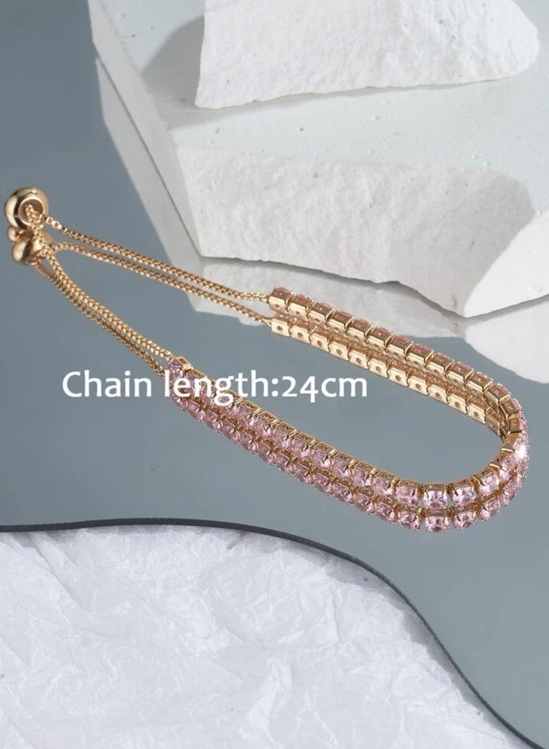 Elegang u0026 High Quality Zirconia Bracelet For Women Adjustable Size - Image 5