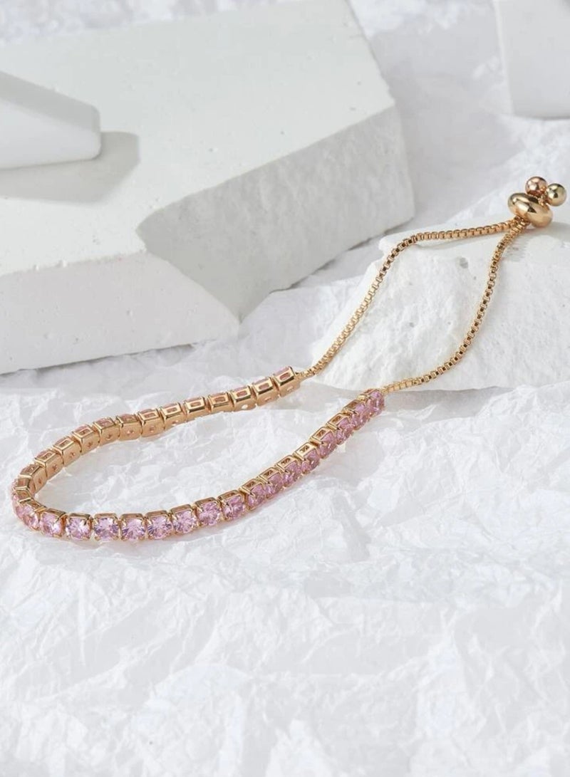 Elegang u0026 High Quality Zirconia Bracelet For Women Adjustable Size - Image 4