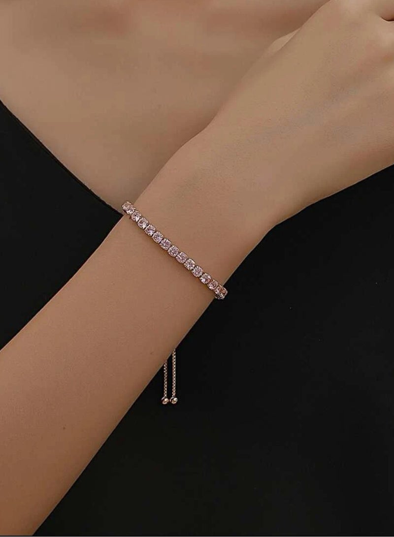 Elegang u0026 High Quality Zirconia Bracelet For Women Adjustable Size - Image 2