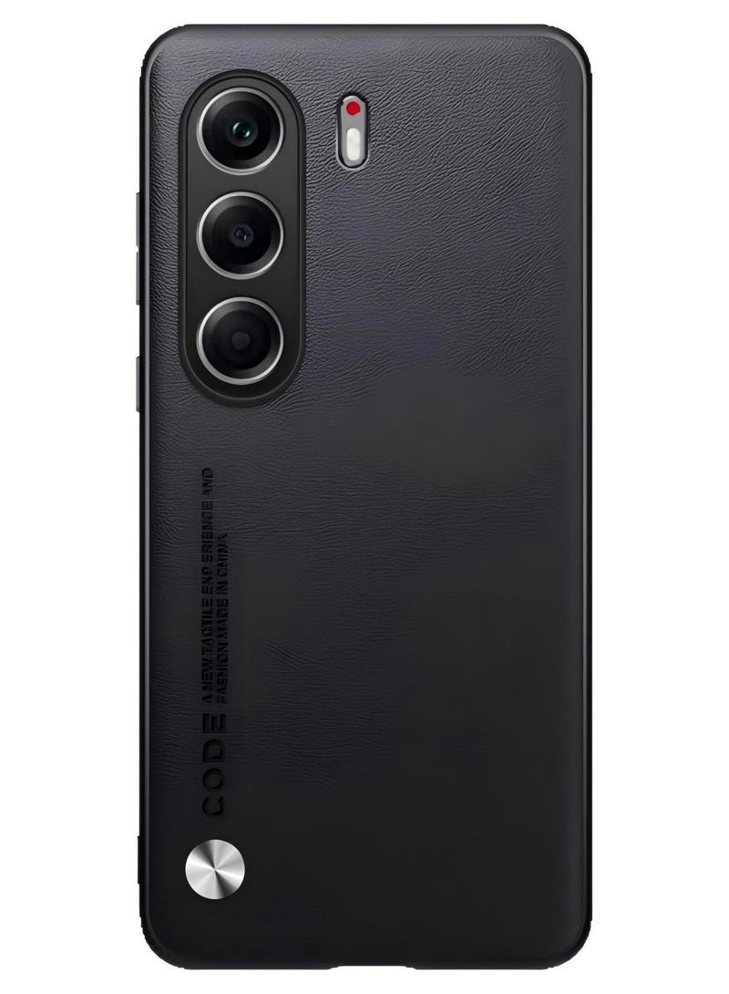 CoomBe for Tecno Camon 40 Pro 5G Protective Case, Leather Shockproof Phone Cover Black - Image 1