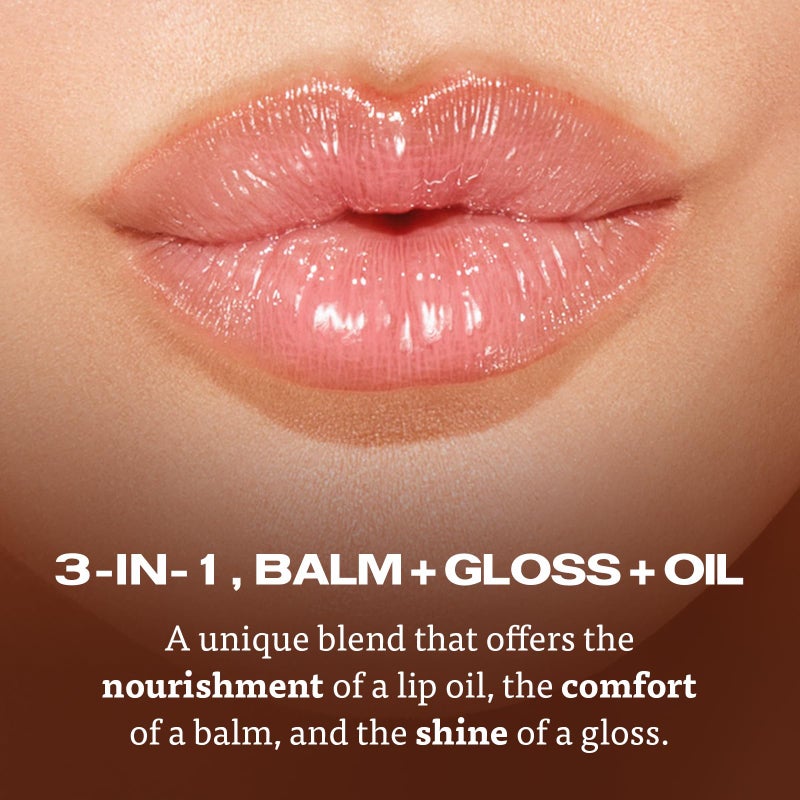 Sacheu Lip Elixir Nourishing and Hydrating Lipgloss â€” Moisturizing Plumping Lip Gloss Enriched with Collagen, Non-Sticky Lip Color Smooth High-Shine Finish, Vegan & Cruelty-Free, Midnight Lychee - Image 3