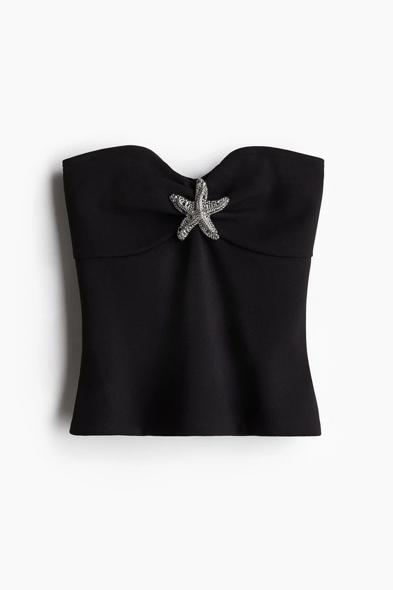 H&M Metal-detail tube top