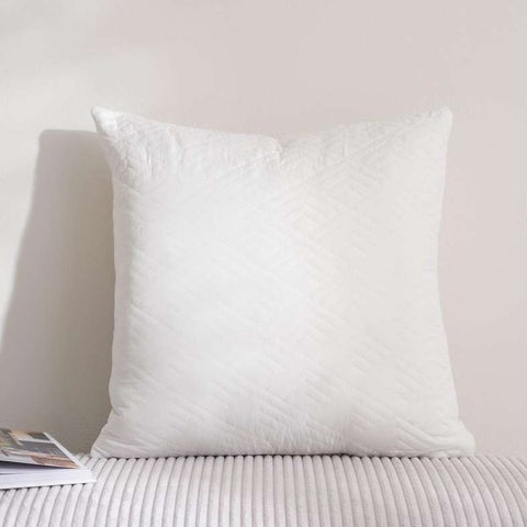 غطاء وسادة بلير المبطّن 45x45 سم - عاجي