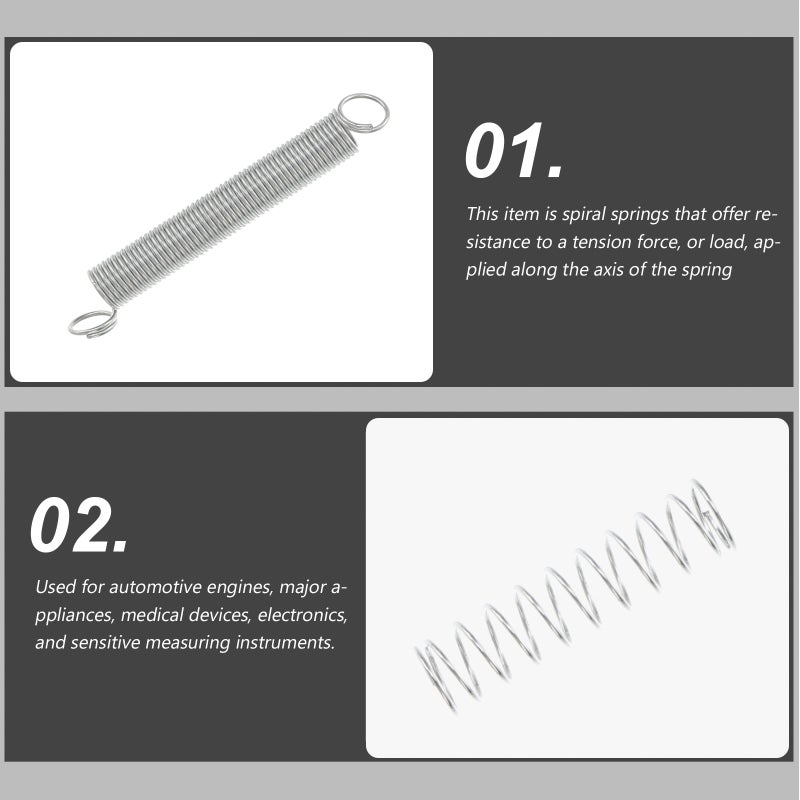 200PCS Spring assortment Spiral Spring Galvanized Spring Set Spring Rate Extension Spring - Image 4