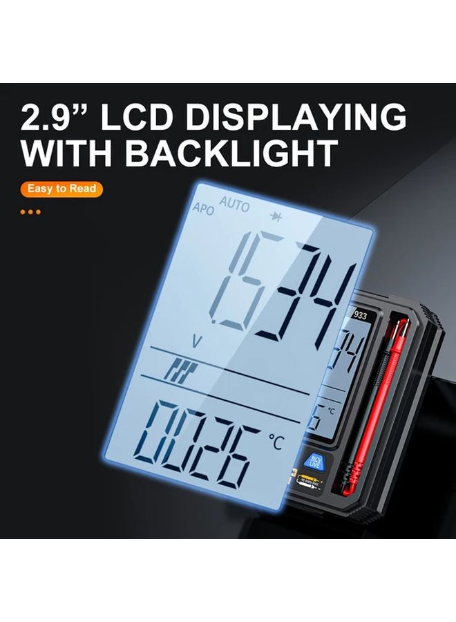 CZDANG Pocket Multimeter 933 For DC AC Voltage Resistance Capacitance Diode Continuity Test LCD Display - Image 5