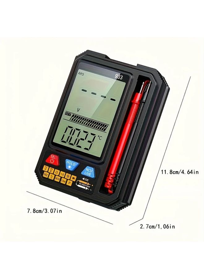 CZDANG Pocket Multimeter 933 For DC AC Voltage Resistance Capacitance Diode Continuity Test LCD Display - Image 2
