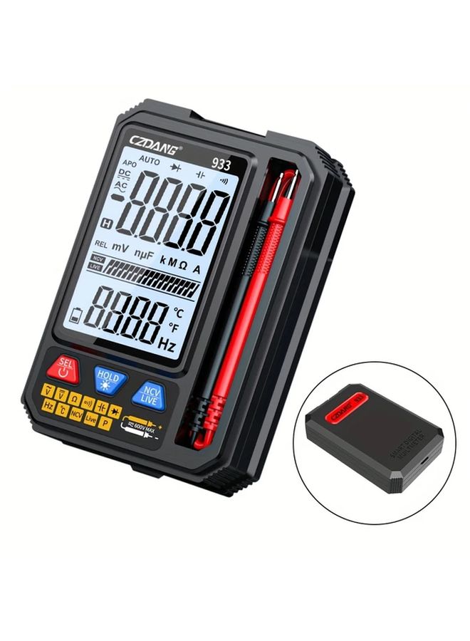 CZDANG Pocket Multimeter 933 For DC AC Voltage Resistance Capacitance Diode Continuity Test LCD Display - Image 1