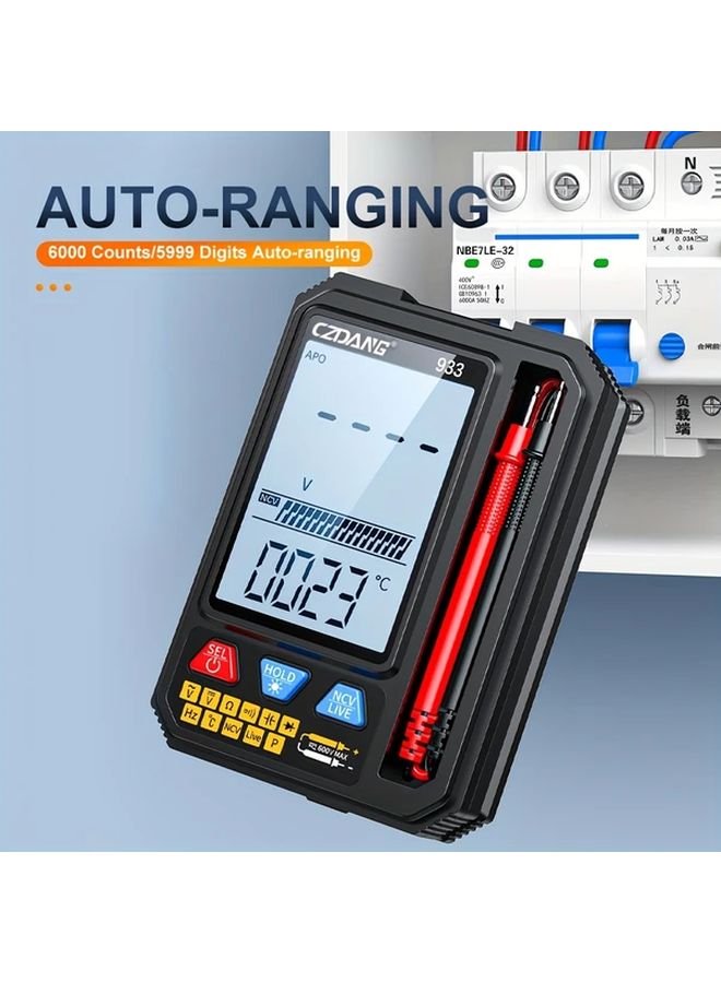 CZDANG Pocket Multimeter 933 For DC AC Voltage Resistance Capacitance Diode Continuity Test LCD Display - Image 4