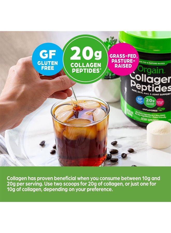 Orgain Hydrolyzed Collagen Powder, 20g Grass Fed Collagen Peptides, Unflavored - Hair, Skin, Nail, & Joint Support Supplement, Paleo & Keto, Non GMO, Type 1 and 3 Collagen - 1lb (Packaging May Vary) - Image 4