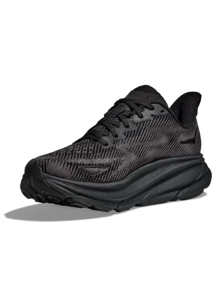 Hoka Clifton 9 Running Shoes – Black | Lightweight & Cushioned Performance Sneakers - Image 2