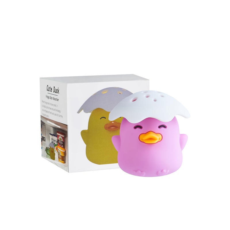 Kreeqe Duck Refrigerator Baking Soda Deodorizer Holder, Odor Absorber and Eliminator, Can Absorb Odor, Food Grade (Purple) - Image 3