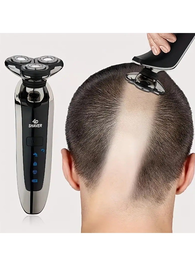 Electric Razor For Men Dry&Wet 3D Mens Electric Shaver , Rechargeable Rotary Shaving Machines , Father's Day Gift For Father Dad Men Husband Boyfriend