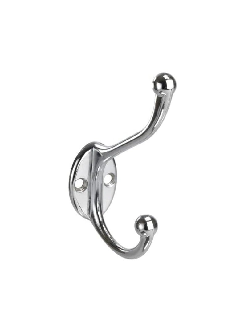 KNP KNP Hat And Coat Hook Heavy Duty Robe Hook Coat and Hat Hook with Round Base Chrome Plated 10 Pcs  - Image 1