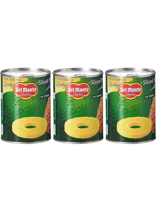 Del Monte Pine Slices In Syrup, 570 Gms, Pack Of 3