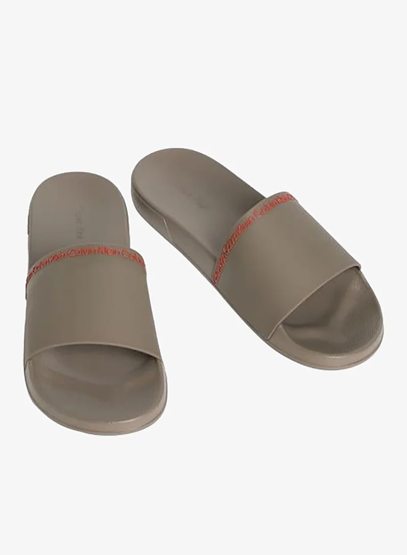 CALVIN KLEIN Essential Institutional Logo Slide Sandals