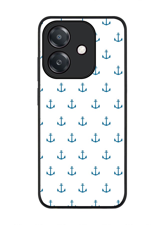 Stylizedd For Oppo A60 5G / A3 5G / A3x 5G Case,Slim fit Camera Protection, Shockproof Thin Phone cover - Anchor Blue - Image 1