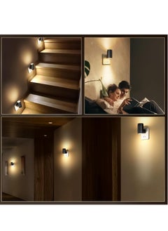 Necomi 2 PCS Night Light, Rotatable, Plug Wall Light 0-100lm Adjustable Brightness, Wall Night Light For Hallway Bathroom Staircase Bedroom  - Image 4
