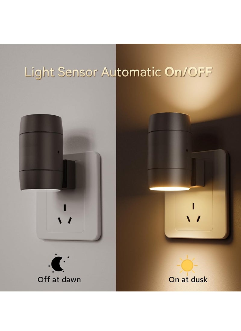 Necomi - 2 PCS Night Light, Rotatable, Plug Wall Light 0-100lm Adjustable Brightness, Wall Night Light For Hallway Bathroom Staircase Bedroom - Image 1