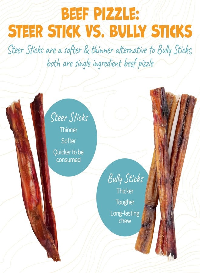 Pack Approved Standard Beef Bully Sticks for Medium Dogs - Long Lasting Dog Chews for Aggressive Chewers - Dog Bully Sticks for Medium Dogs - 6” (12ct) - Image 5