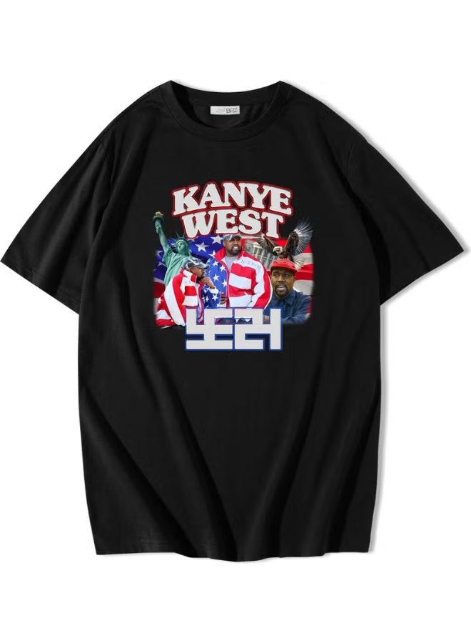 BRZ Collection Unisex Oversize Kanye West T-Shirt - Image 1