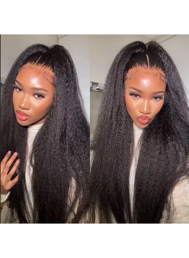 DAIMER Aimer Short Length Brazilian Kinky Straight Bundles Human Hair Sew In Unprocessed Virgin Hair Extension Yaki Straight Human Hair Weft Jet Black 14 Inch - Image 5