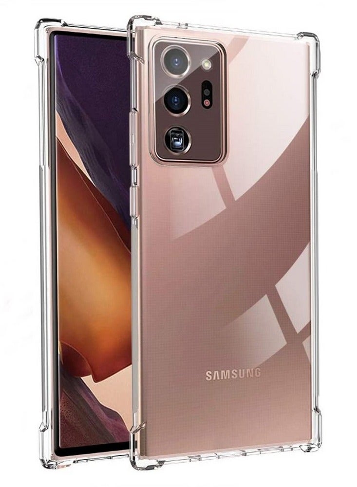 Bills Samsung Note 20 Ultra Premium TPU Corner Case - Clear Slim Protective Cover with Enhanced Shock Absorption