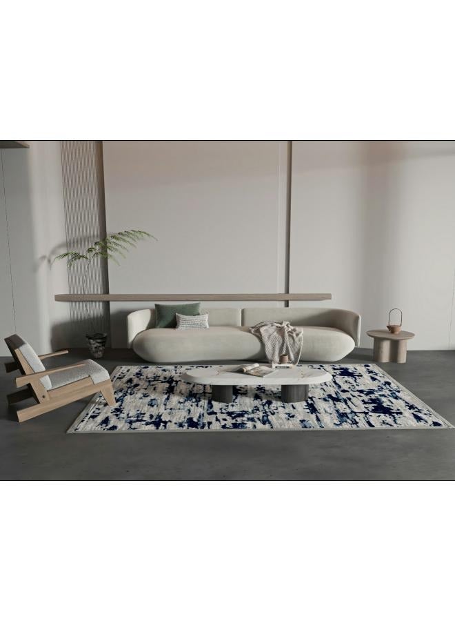 لوفت لومار،سجادة،240×340 سم،قماش،أزرق/رمادي،مضاد للانزلاق-22007-SP9-B - Image 3