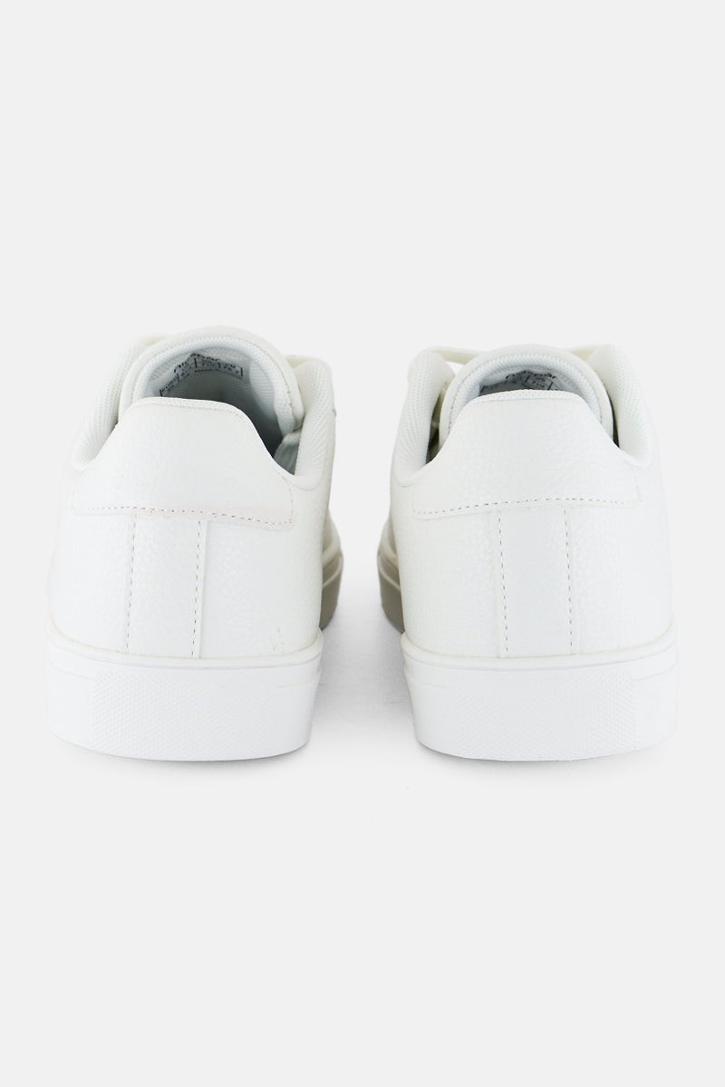 Algspar Men Lace Up Casual Shoes, White - Image 2