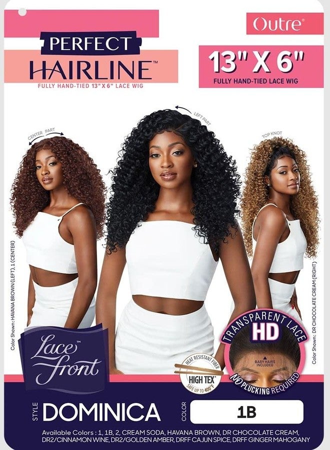 Outre باروكة أوتر لاسي فرونت - خط شعر مثالي 13X6 - دومينيكا (هاف براون) - Image 2