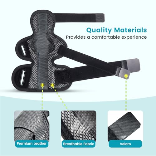 DrFinger Thumb Brace Spica Splint for Right & Left Hand, De Quervain's Tenosynovitis Splint, Breathable Wrist & Thumb Stabilizer, for Trigger Thumb, Arthritis, Tendonitis, Men and Women -Black (S/M) - Image 5