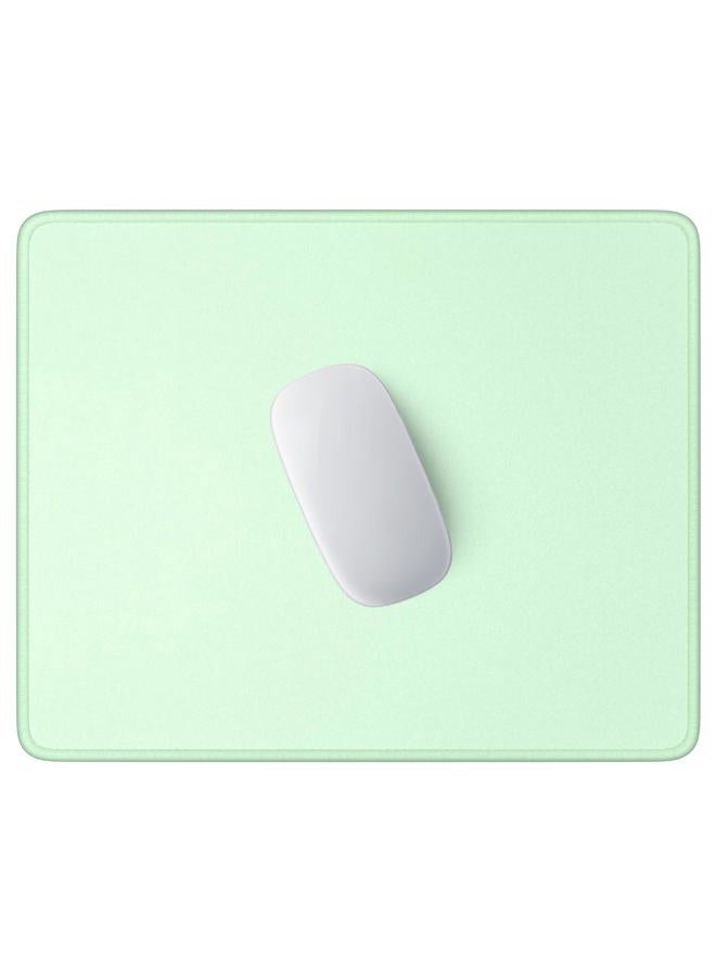 Hsurbtra Mouse Pad, Premium-Textured Square Mousepad 10.2 x 8.3 Inch, Stitched Edge Anti-Slip Waterproof Rubber Pretty Cute Computer Mat for Office Gaming Laptop Women Kids Lake Green - Image 1