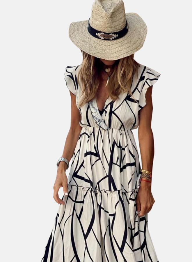 YUNIQEE Abstract Print Maxi Dress  - Image 3