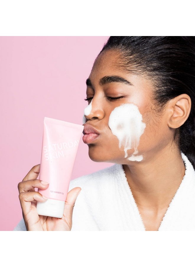 saturday skin Saturday Skin Face Cleanser Hydrating Foam Cleanser Natural ingredients Anti-aging | Makeup Remover and Face Wash | Fragrance Free Ideal for Sensitive, Dry Skin Korean Skincare  - Image 4