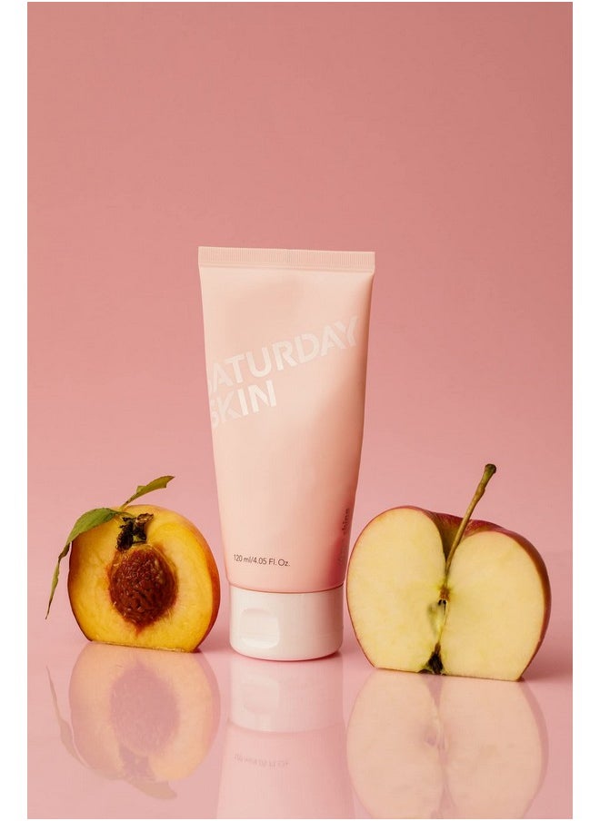 saturday skin Saturday Skin Face Cleanser Hydrating Foam Cleanser Natural ingredients Anti-aging | Makeup Remover and Face Wash | Fragrance Free Ideal for Sensitive, Dry Skin Korean Skincare  - Image 2