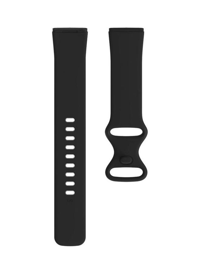 BGM Silicone Replacement Strap Watchband For Fitbit Versa 3 / Sense Black - Image 2