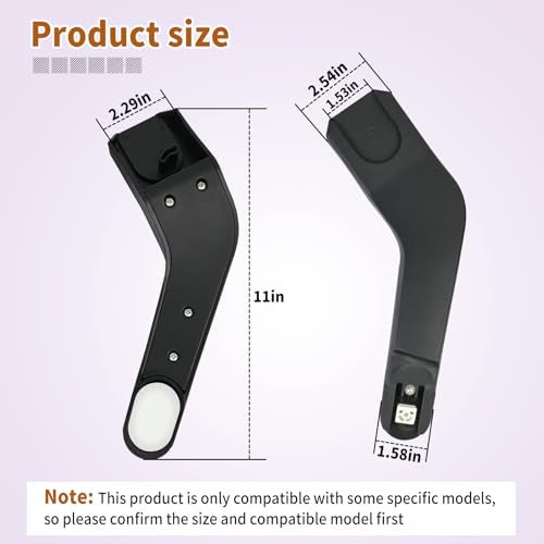 AQBB Butterfly Car Seats Adapter,Butterfly Adapter Infant Stroller Accessory Compatible with Nuna Pipa Lite Rx and Cybex Aton M and Maxi COSI Pebble 360 - Image 2
